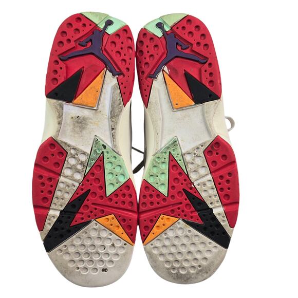 AIR JORDAN VII 7 RETRO CDP SIZE 11 HARE WHITE TRUE RED LIGHT SILVER 304775 102 main image 7